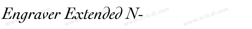Engraver Extended N字体转换